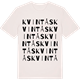 Vintage White t-shirt med Kvintås ordlek t-shirt