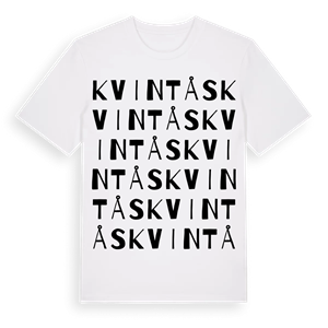 Kvintås ordlek t-shirt – ekologisk bomull t-shirt från Pinshirt