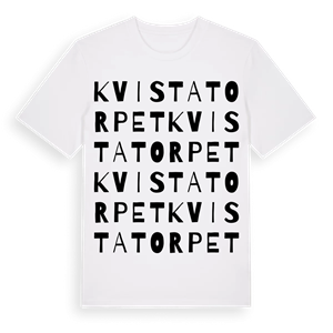 Kvistatorpet ordlek t-shirt – ekologisk bomull t-shirt från Pinshirt