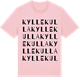 Pink Cotton t-shirt med Kyllekulla ordlek t-shirt