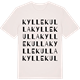 Vintage White t-shirt med Kyllekulla ordlek t-shirt