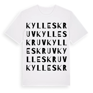 Kylleskruv ordlek t-shirt – ekologisk bomull t-shirt från Pinshirt