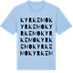 Blue Soul t-shirt med Kyrkemo ordlek t-shirt