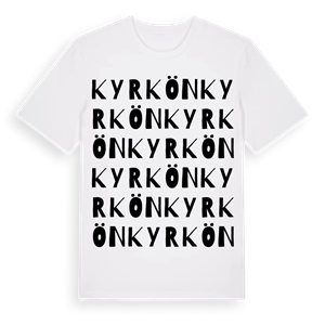Kyrkön ordlek t-shirt – ekologisk bomull t-shirt från Pinshirt