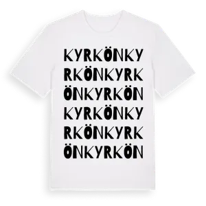 Kyrkön ordlek t-shirt – ekologisk bomull t-shirt från Pinshirt