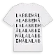 Labbemåla ordlek t-shirt