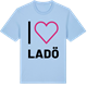 Blue Soul t-shirt med Jag älskar Ladö t-shirt stort tryck