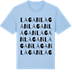 Blue Soul t-shirt med Lagan ordlek t-shirt