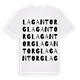 Lagan torg ordlek t-shirt
