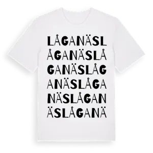 Låganäs ordlek t-shirt – ekologisk bomull t-shirt från Pinshirt