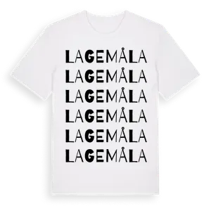 Lagemåla ordlek t-shirt – ekologisk bomull t-shirt från Pinshirt