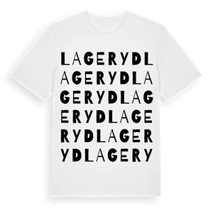 Lageryd ordlek t-shirt – ekologisk bomull t-shirt från Pinshirt
