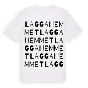 Laggahemmet ordlek t-shirt – ekologisk bomull t-shirt från Pinshirt