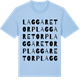 Blue Soul t-shirt med Laggaretorp ordlek t-shirt