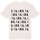 Vintage White t-shirt med Låkan ordlek t-shirt