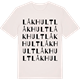 Vintage White t-shirt med Låkhult ordlek t-shirt