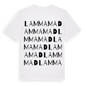 Lammamad ordlek t-shirt – ekologisk bomull t-shirt från Pinshirt