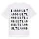 White t-shirt med Lammhult ordlek t-shirt