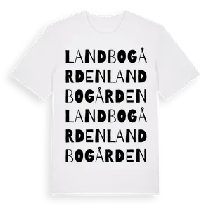 Landbogården ordlek t-shirt – ekologisk bomull t-shirt från Pinshirt