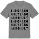 Mid Heather Gray t-shirt med Långabrohult ordlek t-shirt