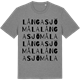 Mid Heather Gray t-shirt med Långasjömåla ordlek t-shirt