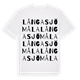 Långasjömåla ordlek t-shirt