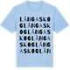 Blue Soul t-shirt med Långaskog ordlek t-shirt
