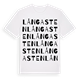 Långasten ordlek t-shirt