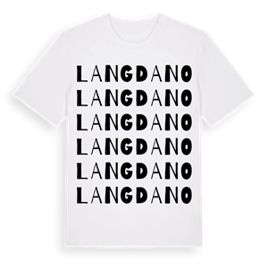 Langdano ordlek t-shirt – ekologisk bomull t-shirt från Pinshirt
