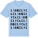 Blue Soul t-shirt med Långelycke ordlek t-shirt