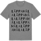 Mid Heather Gray t-shirt med Läppamåla ordlek t-shirt