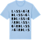 Blue Soul t-shirt med Lassagård ordlek t-shirt