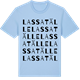Blue Soul t-shirt med Lassatälle ordlek t-shirt