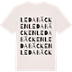 Vintage White t-shirt med Ledabäcken ordlek t-shirt