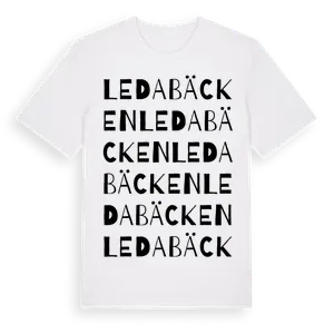 Ledabäcken ordlek t-shirt – ekologisk bomull t-shirt från Pinshirt