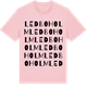 Pink Cotton t-shirt med Ledboholm ordlek t-shirt