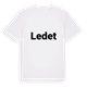 White t-shirt med Ledet fetstil t-shirt