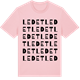 Pink Cotton t-shirt med Ledet ordlek t-shirt