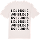 Vintage White t-shirt med Lejons ordlek t-shirt