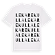 White t-shirt med Lekarekulla ordlek t-shirt