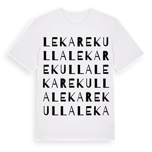 Lekarekulla ordlek t-shirt – ekologisk bomull t-shirt från Pinshirt