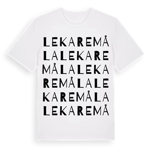 Lekaremåla ordlek t-shirt – ekologisk bomull t-shirt från Pinshirt