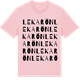 Pink Cotton t-shirt med Lekarön ordlek t-shirt