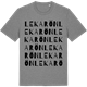 Mid Heather Gray t-shirt med Lekarön ordlek t-shirt