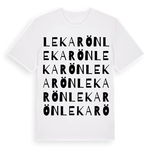 Lekarön ordlek t-shirt – ekologisk bomull t-shirt från Pinshirt