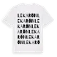 White t-shirt med Lekarön ordlek t-shirt