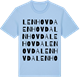 Blue Soul t-shirt med Lenhovda ordlek t-shirt