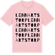 Pink Cotton t-shirt med Lennartstorp ordlek t-shirt