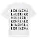 White t-shirt med Lerikemåla ordlek t-shirt