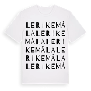 Lerikemåla ordlek t-shirt – ekologisk bomull t-shirt från Pinshirt
